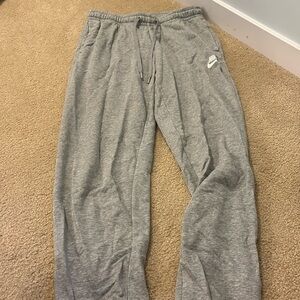 Grey Nike sweatpants